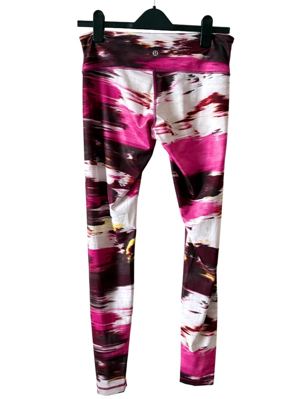 lululemon athletica Women's Magenta & White Abstract Print Wunder Under Leggings - Picture 3 of 4